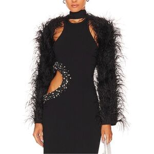 ALC Black Halter Katina Midi Dress